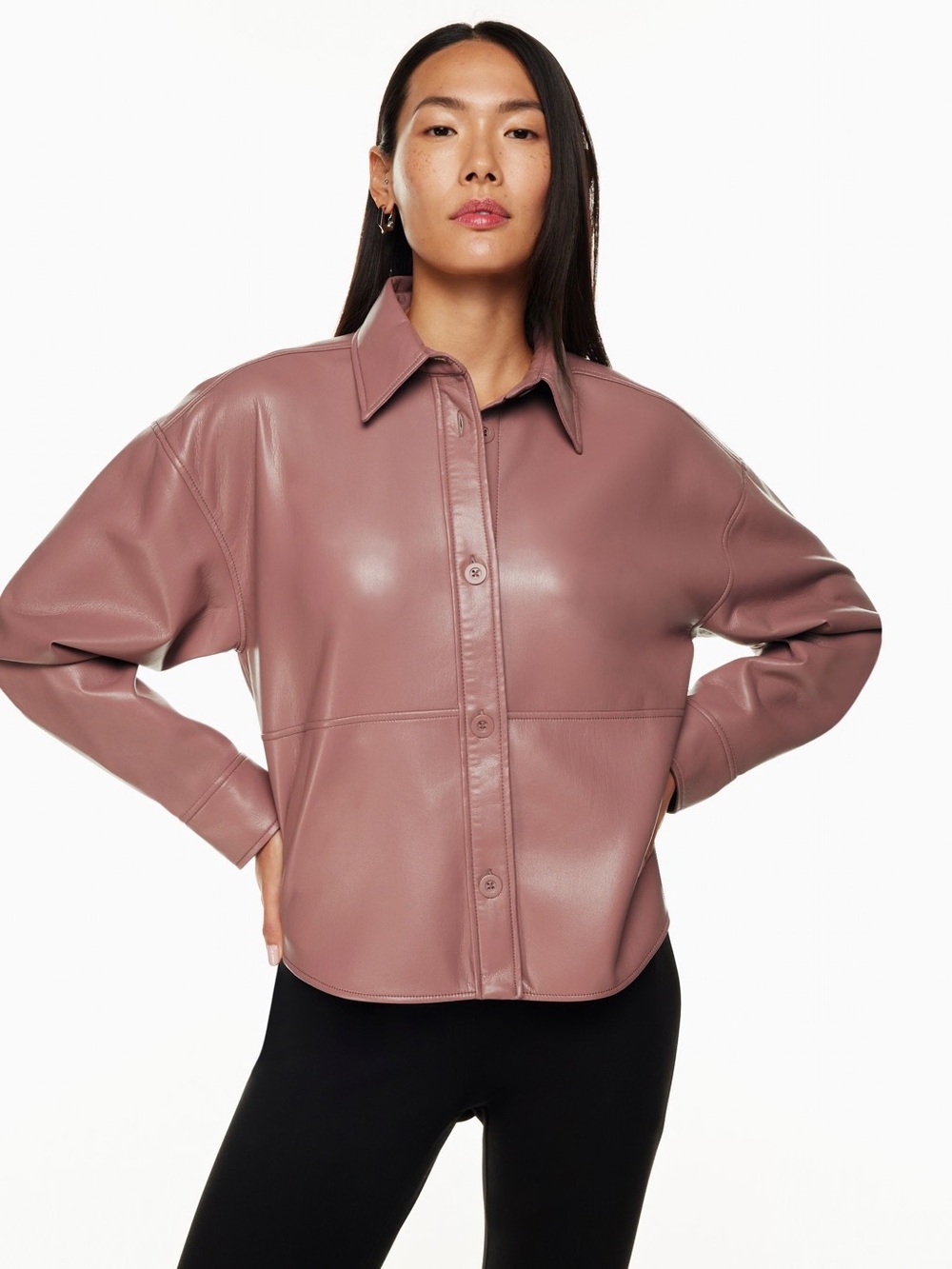Aritzia Babaton Pelli Hip Shirt Jacket